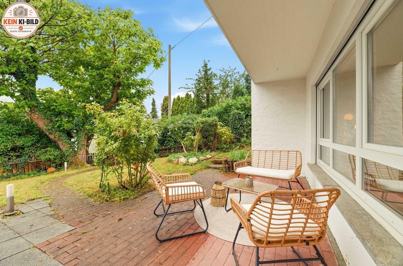 KOMİSYONSUZ: Eningen unter Achalm'da yarı müstakil ev – Terrasse