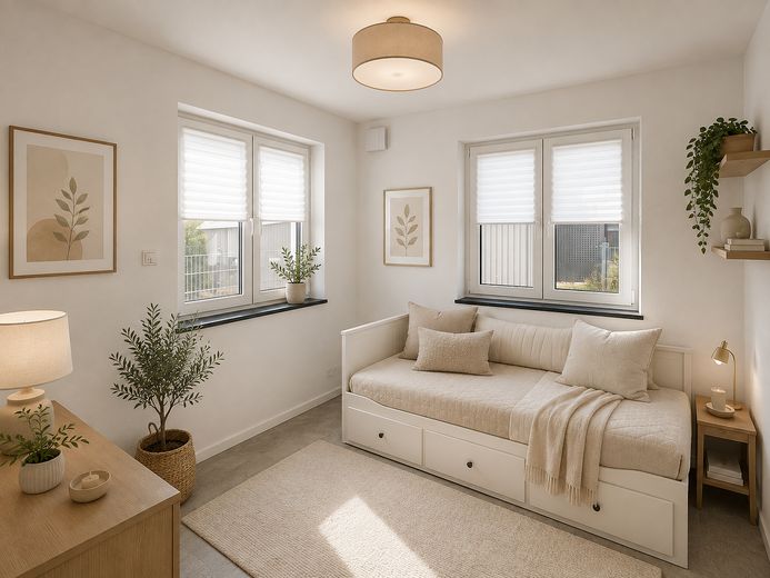 JETZT EINZIEHEN – Exklusive Neubau-DHH mit sonniger Terrasse | Sofort bezugsfertig – Gästezimmer