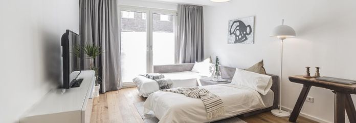 Fully furnished feel-good apartment in the Medienhafen
