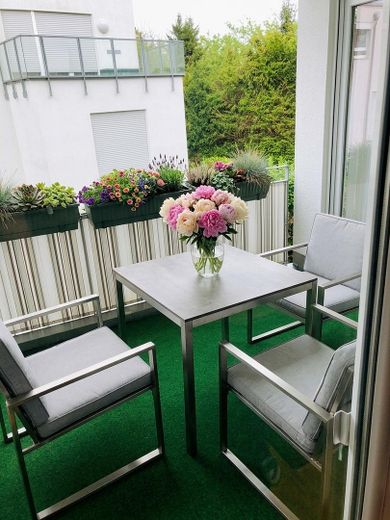 Vivienda acogedora en la ladera: luminosa, tranquila, accesible, con jardín y balcón – Balkon zum Hang (wie 1. OG) 