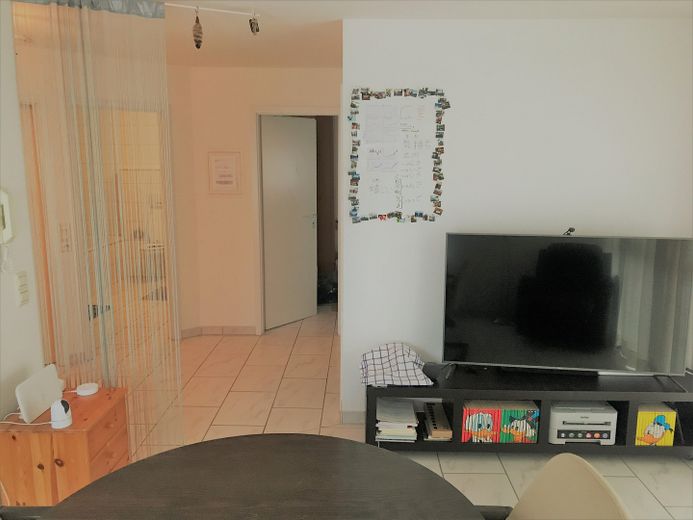 Wohnzimmer mit Ausblick Flur