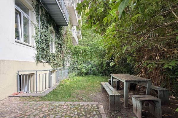 Il vostro spazio commerciale in una tranquilla zona di seconda posizione con una piccola quota di giardino privato