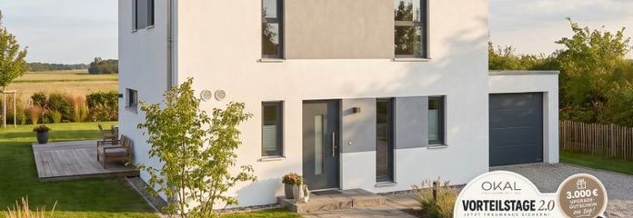 Kompakte Stadtvilla mit klarer Architektur