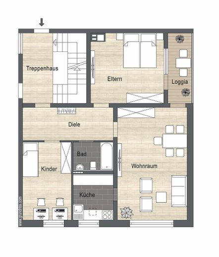 Einziehen und wohlfühlen – Helle 3-Zimmer-Wohnung mit Balkon – Foto 10