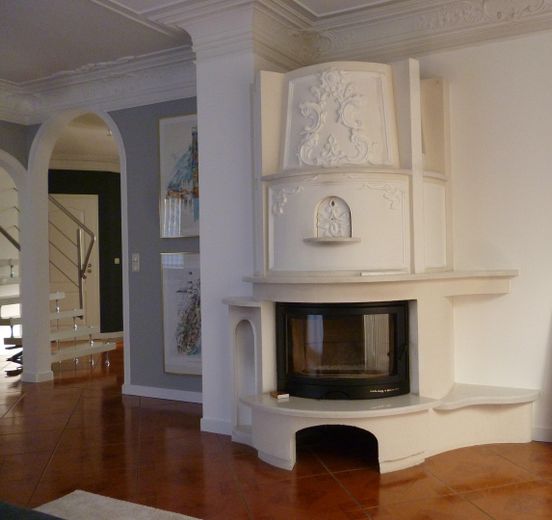 Kamin im Wohnzimmer
