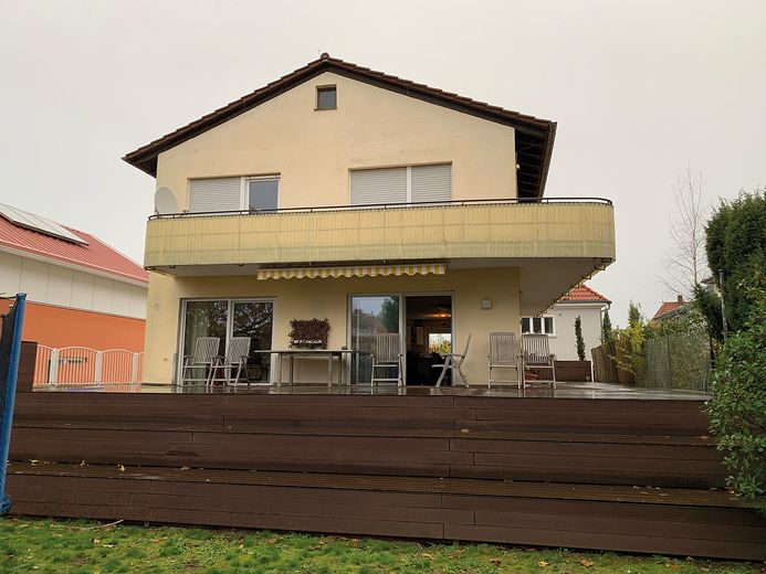 Einfamilienhaus mit Einliegerwohnung und viel Platz (Nutzfläche), 6 Zimmer, Bad Dürkheim – Gartenansicht