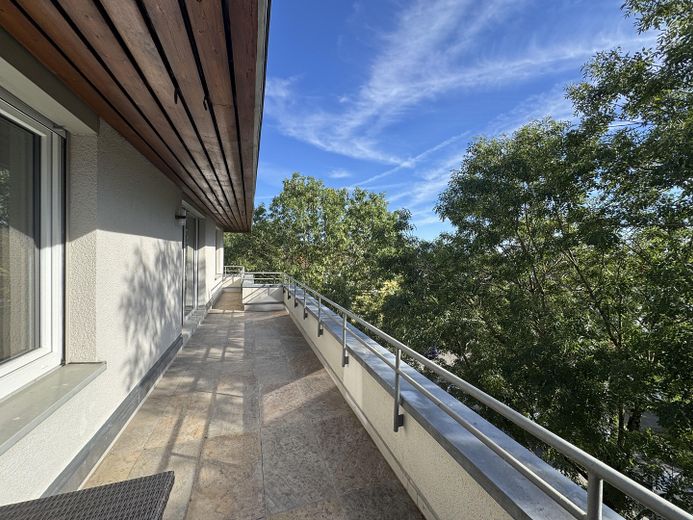 Renovierte 4-ZKB mit Terrasse und Balkon ins Grüne, EBK, 2 Stellplätze – bezugsfrei, provisionsfrei – Terrasse