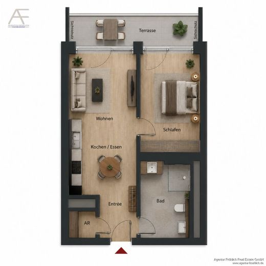 Diskrete Vermarktung: Denkmalwohnung mit Balkon und attraktiven Steuervorteilen – AF260629_Grundriss