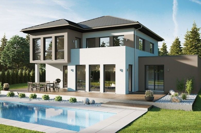 Provisionsfrei vom Bauträger: Ihre individuelle Stadtvilla in Massivbauweise mit Festpreisgarantie – Stadtvilla 198