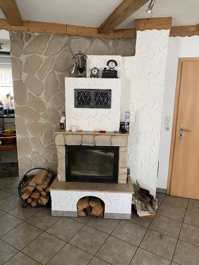 Kamin im Wohnzimmer