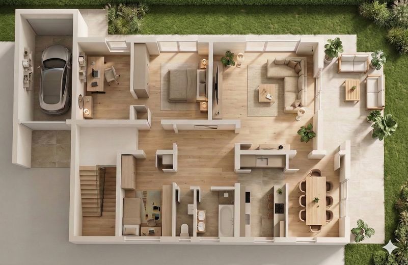 Grundriss 3D (schematisch)