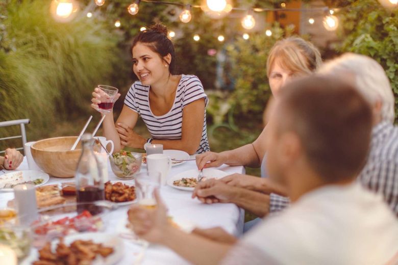 Die Terrasse mit Freunden genießen