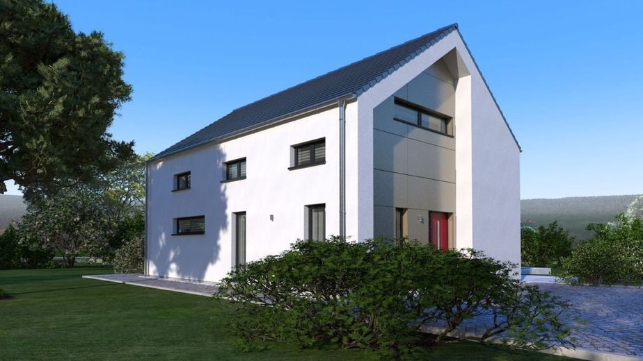 Casa di design di prima categoria – Ansicht Eingang Trespa