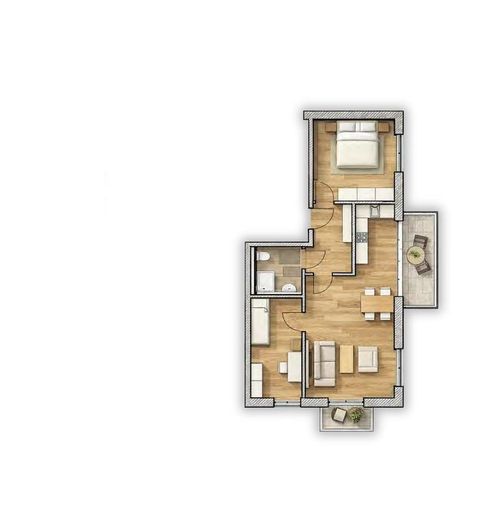 Visualisierung der Wohnung