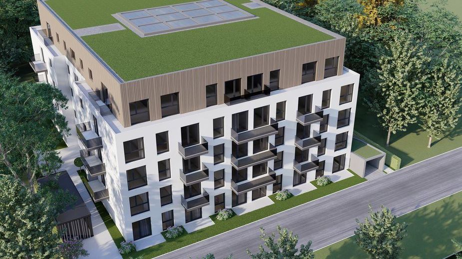 10 Mitarbeiter Wohnungen für Langzeitvermietung! Moderne 1-Zi-Wohnungen mit Balkon und Küche – Visualisierung