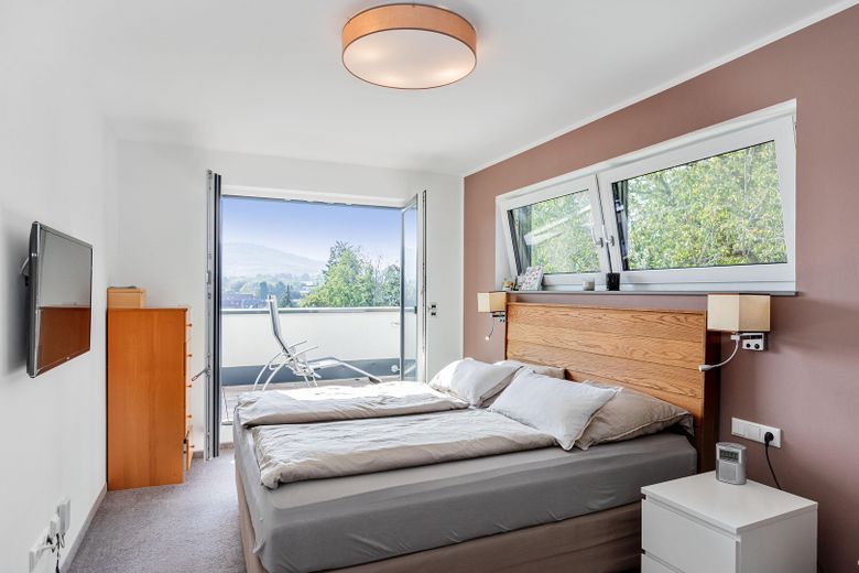 Schlafzimmer, Dachterrasse
