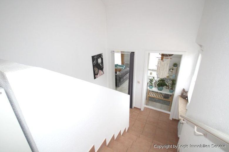 Blick zur Halbetage