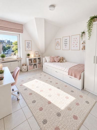 Über den Dächern von Langenfeld – 3 Zimmer mit Balkon & Einbauküche – Schlafzimmer 2 Ki Bild