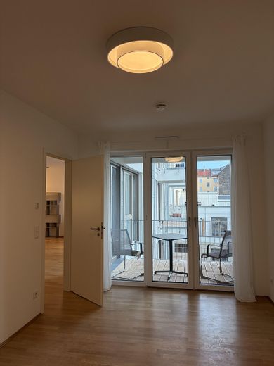 Apartamento amueblado de 2 habitaciones de nueva construcción en Prenzlauer Berg – Schlafzimmer