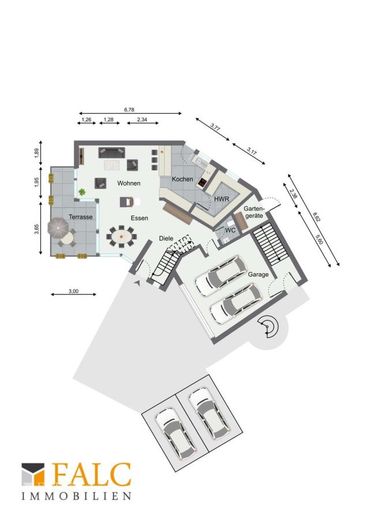 Ein Haus wie kein zweites, ruhig gelegen und mitten drin – Erdgeschoss