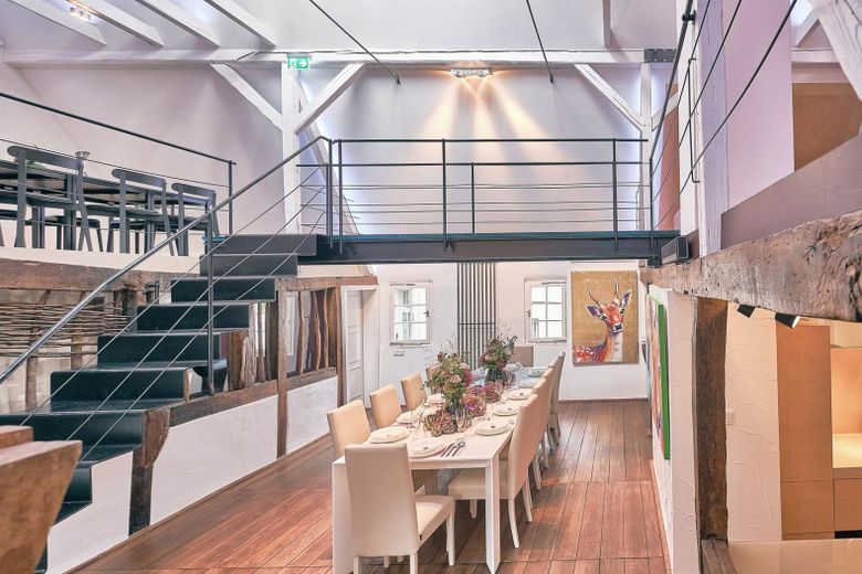 Die Buchmühle: Ubicación para eventos y negocios · Sala de exposición · Loft y diseño · Bienestar – Erlebnisraum Feier