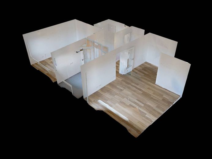 Westercelle'de BALKONLU modern 2 odalı daire – 3D-Ansicht Grundriss
