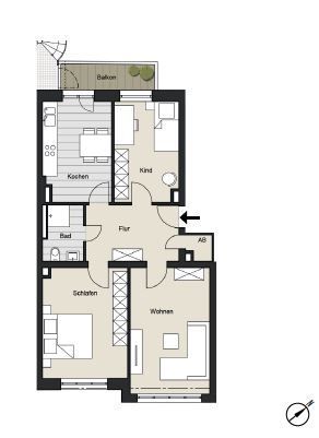 Neustadt-Süd - Citywohnung am Volksgarten - modernisiert - – WE 4,6,8,10