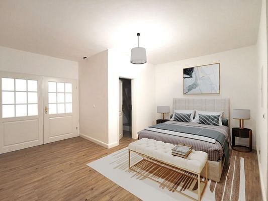 Exklusive barrierefreie Süd Terrassenwohnung in Siegsdorf Heutau - Chiemgauer Alpen – Beispielbild Schlafzimmer