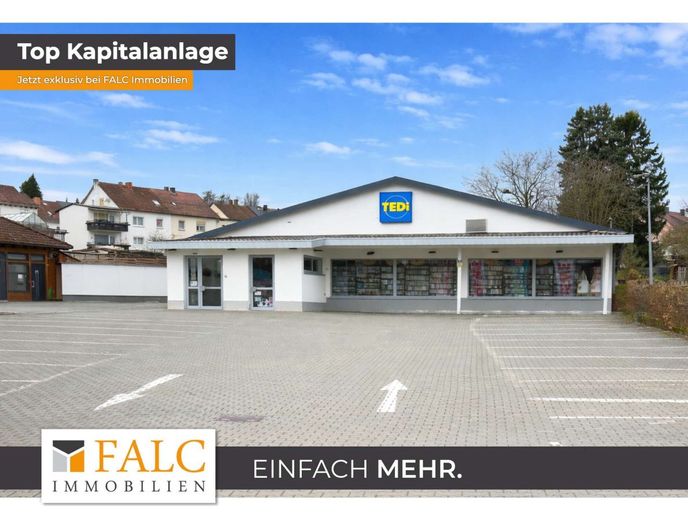 Attraktive Gewerbeimmobilie mit langfristigem Mieter TEDi in Oberzent-Beerfelden – Außenansicht
