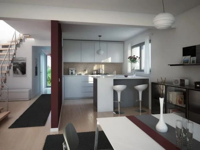 Projektiertes Wohnzimmer