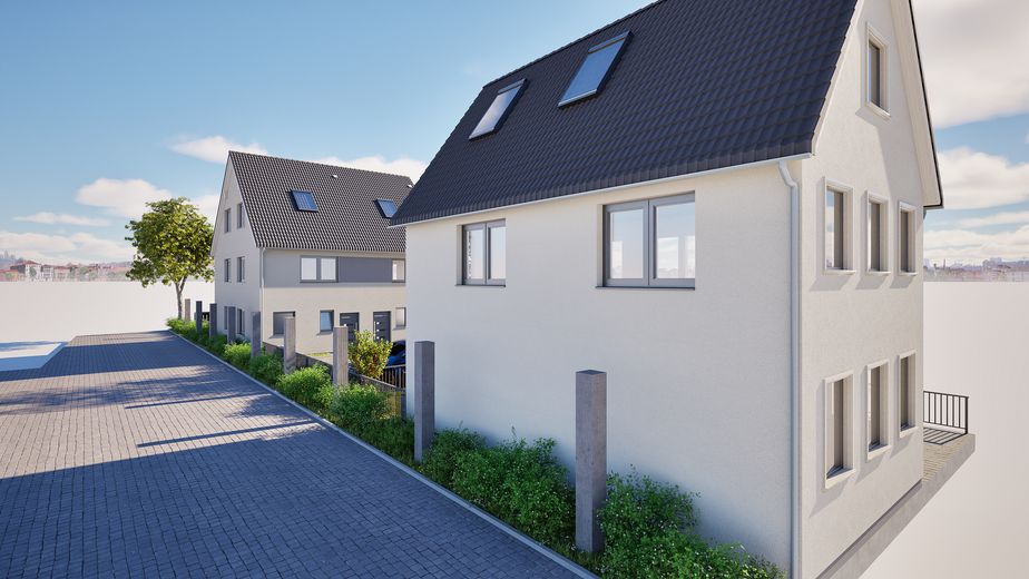 Casa nueva de ensueño en el núcleo antiguo de Herxheim – 2 casas adosadas modernas – Foto 2