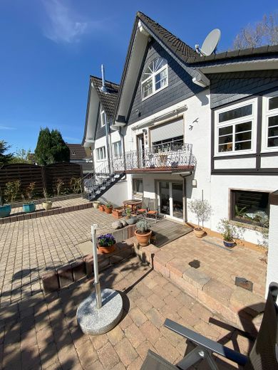 Blick auf Terasse Wohnung EG 