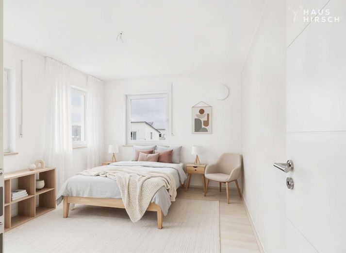 Schlafzimmer eingerichtet