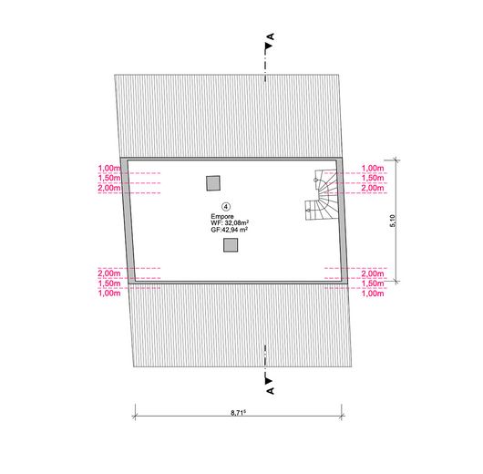 Provisionsfreies MFH in Bestlage! – Grundriss Dachboden