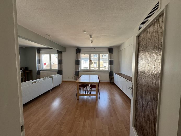 Provisionsfrei,renoviert,ruhig,95qm Wohnung 3,5 Zimmer+Küche mit EBK,Tageslichtbad,Südbalkon – Wohnzimmer
