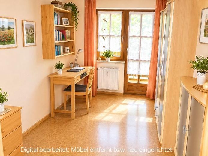 Charmant appartement de 3 pièces en rez-de-chaussée avec terrasse, balcon et garage à Roth – Photo 8