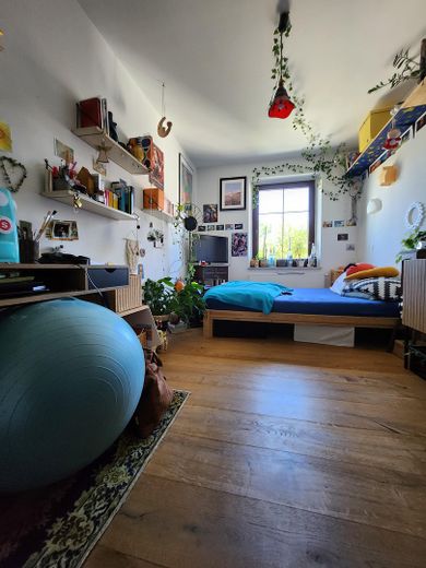 Light-filled old building apartment (5 rooms) by the city park - 4 spacious bedrooms and separate living room – Zimmer 3 (eingerichtet)