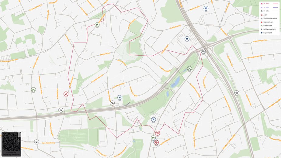 Exklusives Baugrundstück mit genehmigtem 10-Parteienhaus und Tiefgarage in Bremen-Lesum – Site plan (micro)