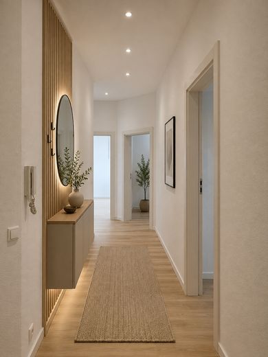 Erstbezug nach Renovierung! 3-Zimmerwohnung in top Lage! – Diele KI-generiert