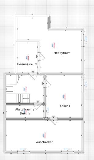 Keller nicht maßstabsgetreu