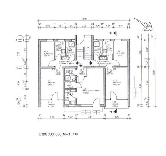 Grundriss Hochparterre