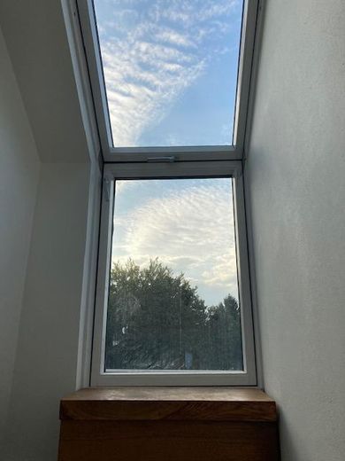 Blick aus dem Dachfenster