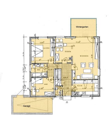 Familienhaus Rheda‑Wiedenbrück | 5(7) Zi., Wintergarten, Garage – EG Grundriss
