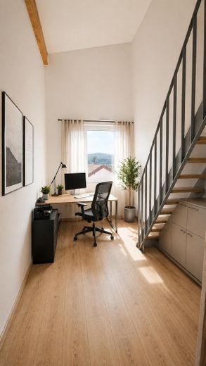 ERSTBEZUG - 4-Zimmer-Wohnung in bester Lage, Komfort und Ambiente im Neubau an der Klingenburg – Home Office KI generiert