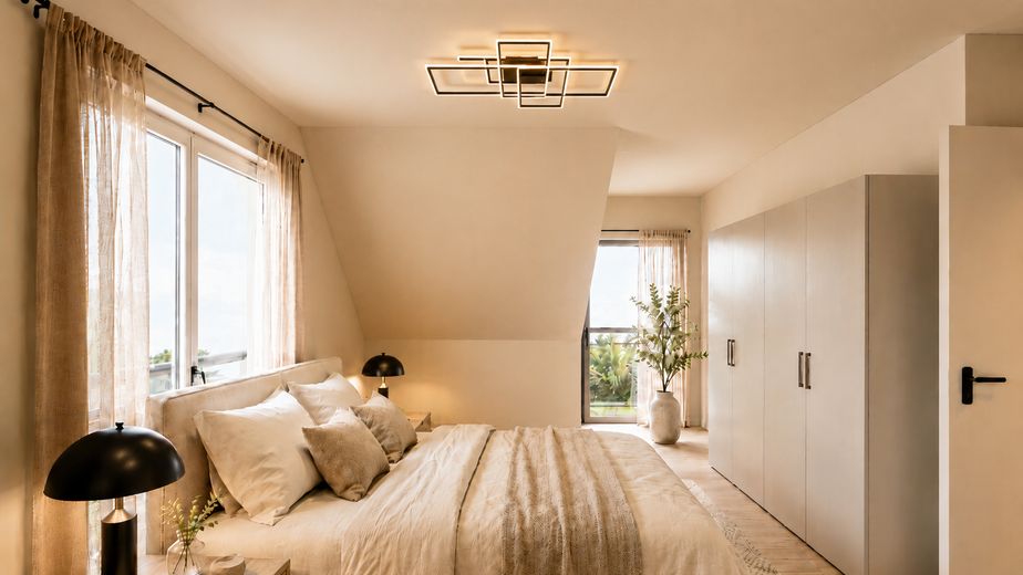 Familienfreundliche 5,5-Zi.-Maisonette in Ergenzingen – Balkon, TG-Stellplatz, ruhige Lage – Visualisierung 1. DG Schlafen
