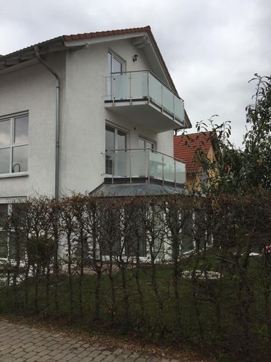 Hausansicht Balkone Ostansicht