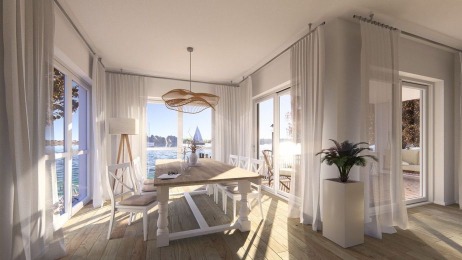EINFAMILIENHAUS IM HAMPTON-STIL - mit Wohnkeller – Ansicht Esszimmer