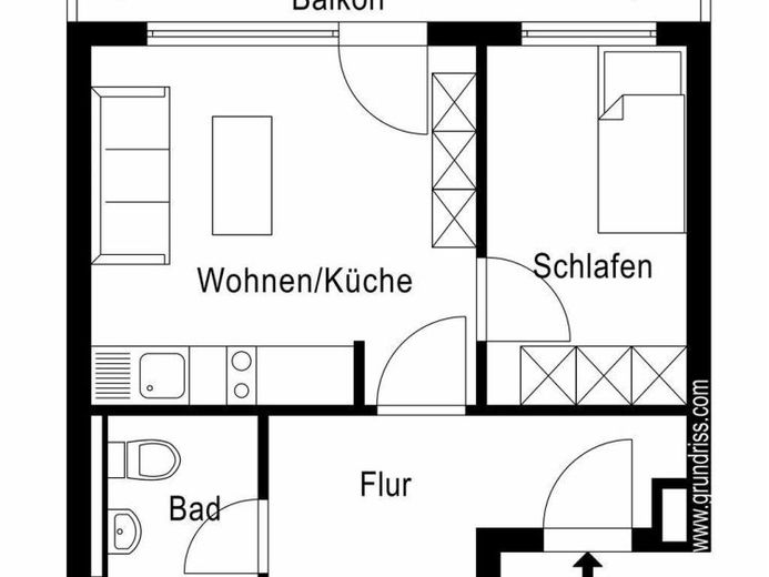 1,5-Zi.-Komfort-Wohnung m. BLK, hochwertige Ausstattung, Klimaanlage, EBK, Erstbezug, Nähe Innenstadt/Hauptbahnhof – Foto 1