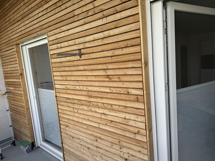 Balkon mit Isolierung