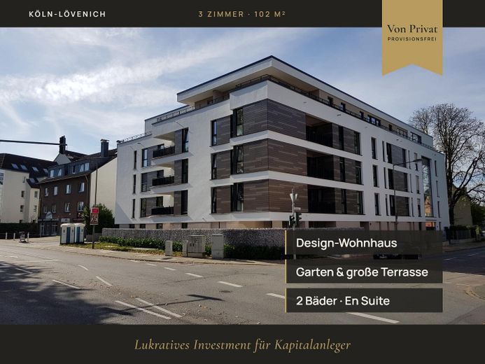 ARCHITEKTEN-DESIGN: 3-Zi-Gartenwohnung | 2 Bäder | 102 m² Luxus & S-Bahn-Anbindung – Außen
